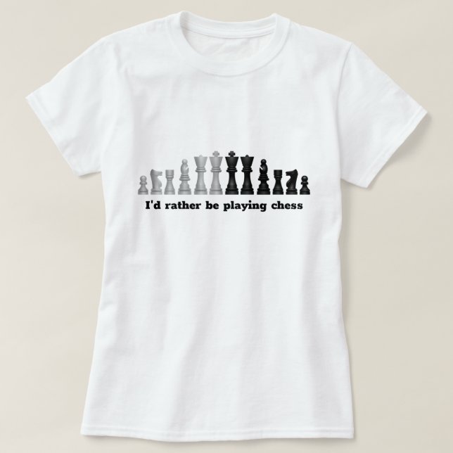 T-shirt design pour pièces d'échecs (Design devant)