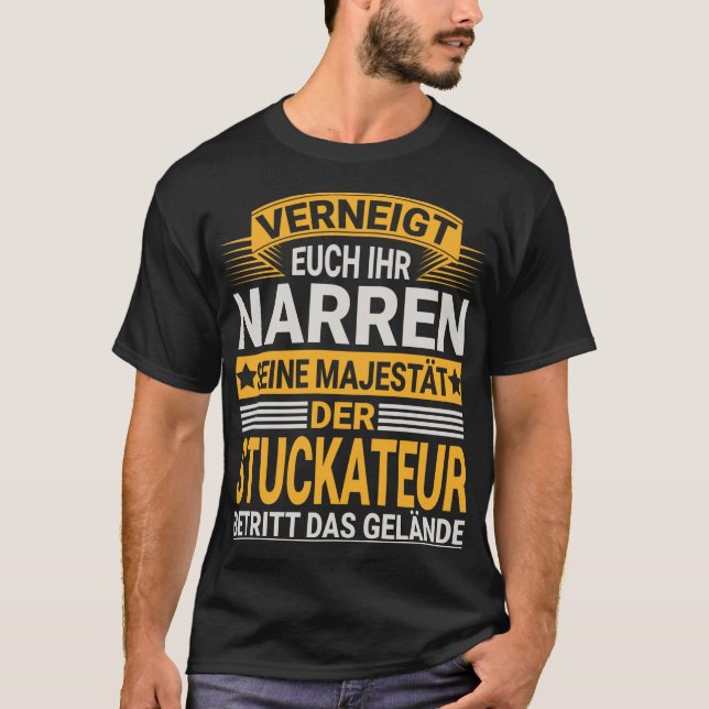 T-shirt Design pour stuckateur (Devant)