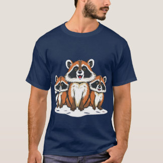 T-shirt design Raccoon 5