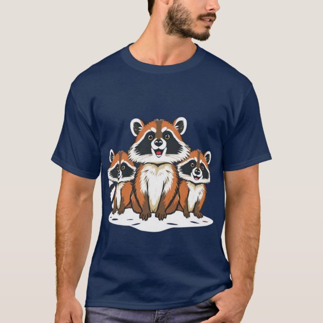 T-shirt design Raccoon 5 (Devant)