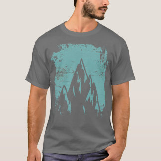 T-shirt Design rétro des montagnes