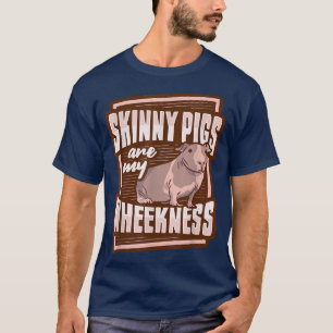 T-shirt Design Skinny Pig Wheek Pour Un Oreille De Cochon 