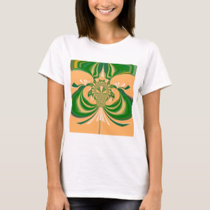 T-shirt Design vert jaune.