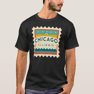 T-shirt Design Vintage de Chicago Illinois