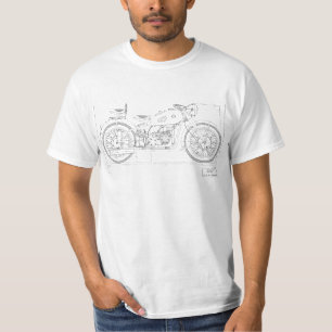 T-shirt design vintage moto