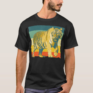 T-shirt Design vintage Tigre Hommes Femmes Enfants Sibérie