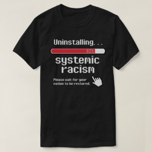 T-shirt Désinstallation d'un autocollant circulaire classi