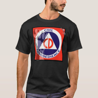 T-shirt DÉSOBÉISSANCE CIVILE - obscurité