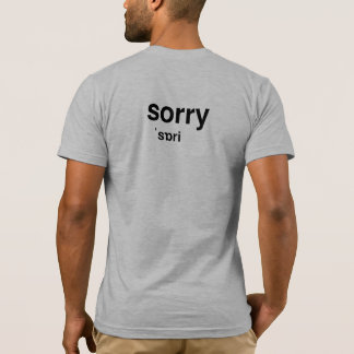 T-shirt Désolé