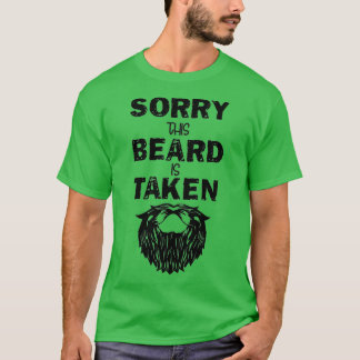T-shirt désolé cette barbe est prise 122