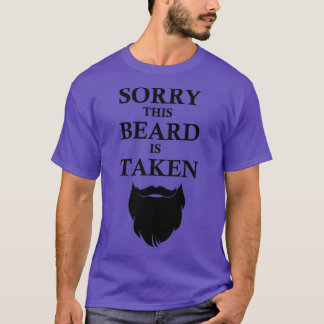 T-shirt Désolé cette barbe est prise 124