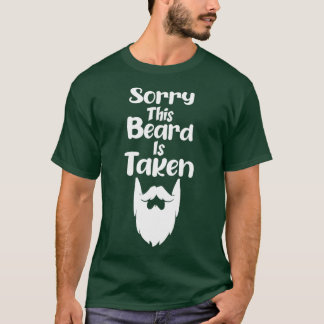 T-shirt Désolé cette barbe est prise Funny Pays Retro Cade
