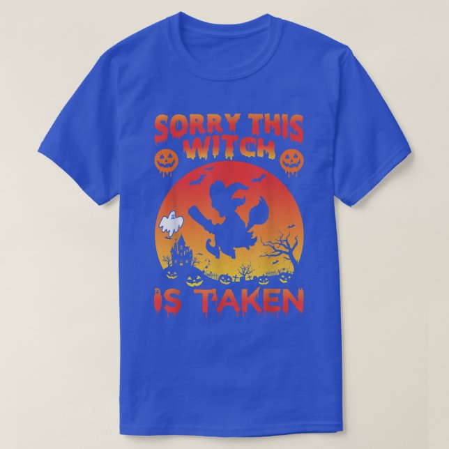 T-shirt Désolé Cette Sorcière Est Prise Halloween Pour Sa  (Design devant)