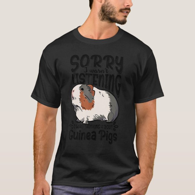T-shirt Désolé de ne pas avoir écouté, je pensais à Guin (Devant)