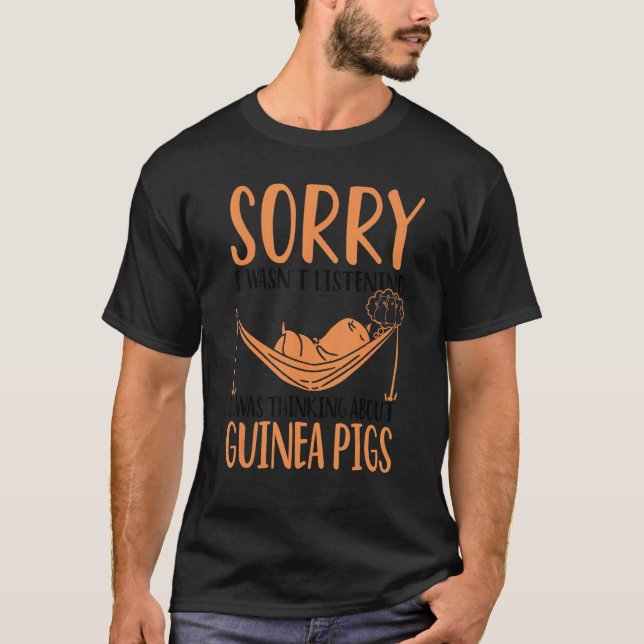 T-shirt Désolé de ne pas avoir écouté, je pensais à Guin (Devant)