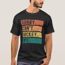 Désolé de ne pas avoir pu faire de hockey Vintage