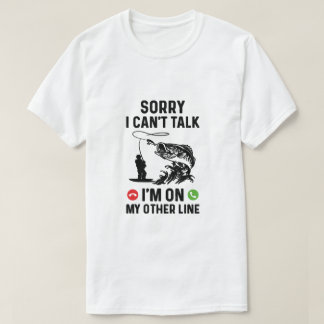 T-shirt Désolé de ne pas pouvoir parler Je suis sur mon au