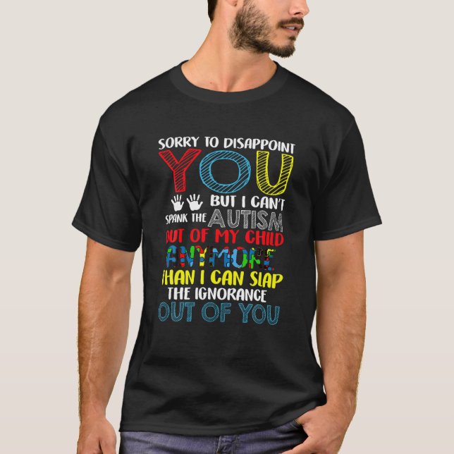 T-shirt Désolé de vous décevoir Je ne peux pas épander l'a (Devant)