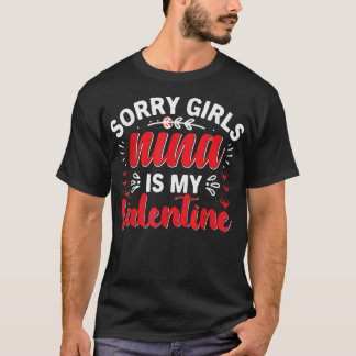 T-shirt Désolé Filles Mon Coeur Appartient À nina Funny Va
