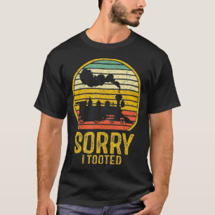 T-shirt Désolé I Tooted Train Funny Railfan Retro Vintag
