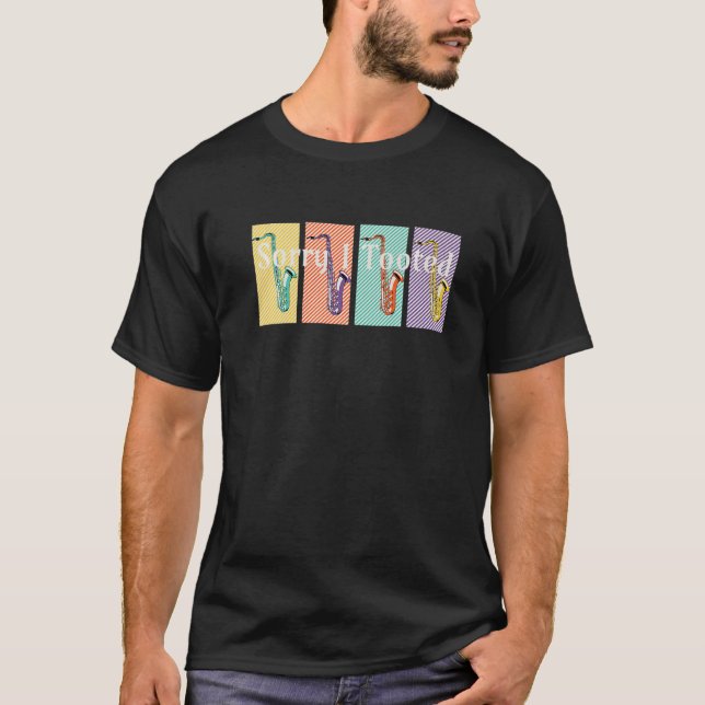 T-shirt Désolé J'Ai Pris Jazz Saxophoniste Louvain De Musi (Devant)