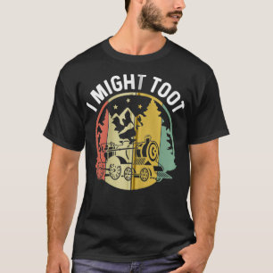 T-shirt Désolé J'Ai Pris Le Train Retro Railroad Train À V