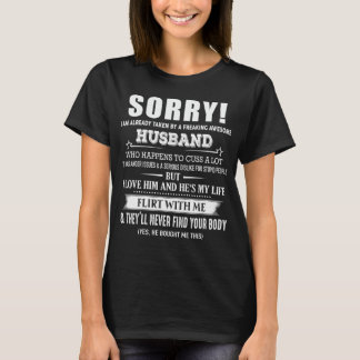 T-shirt Désolé, j'ai un mari génial