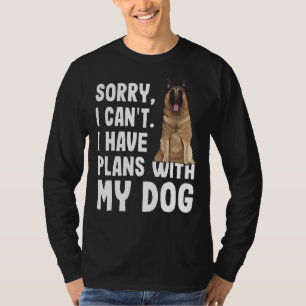 T-shirt Désolé Je De Projets Avec Mon Belge Tervuren