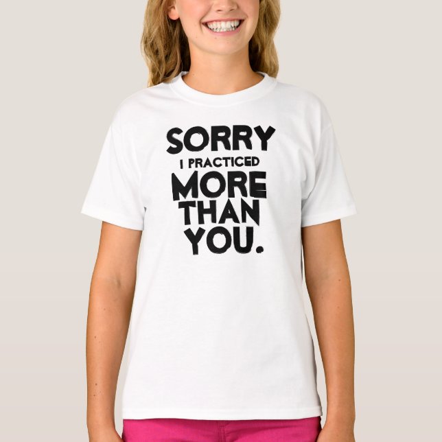 T-shirt Désolé, je m'entraîne (Devant)