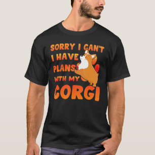 T-shirt Désolé, je ne peux pas avoir de plans avec mon Cor