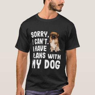 T-shirt Désolé Je Ne Peux Pas Avoir De Plans Avec Mon Espa