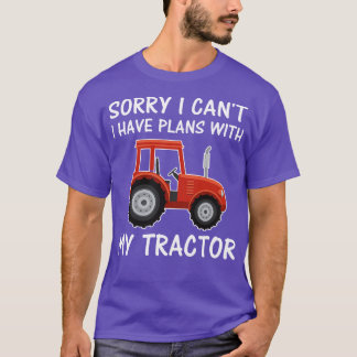 T-shirt Désolé Je Ne Peux Pas Avoir Des Plans Avec Mon Tra