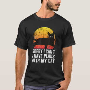 T-shirt Désolé je ne peux pas j'ai des projets avec mon ch