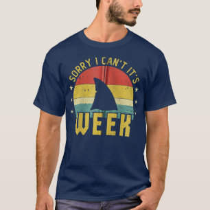 T-shirt Désolé Je Ne Peux Pas Sa Semaine Drôle Retro Requi
