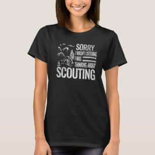 T-shirt Désolé je n'étais pas rétro scouting garçon de cam