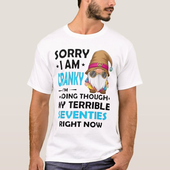 T-shirt Désolé, je suis accro Je traverse ma terrible mer (Devant)