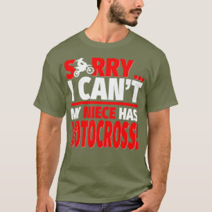 T-shirt Désolé Ma nièce a la motocross motocross