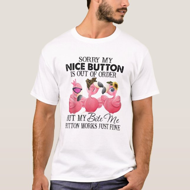 T-shirt Désolé Mon Bouton Nice Est En Défaut De L'Ordre Fl (Devant)