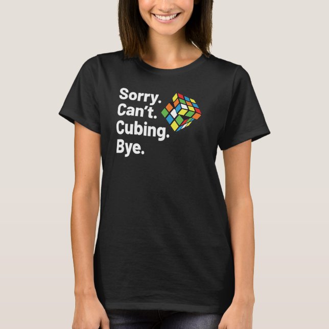 T-shirt Désolé ne peut pas puzzle Cubes Speed Cubing Youth (Devant)
