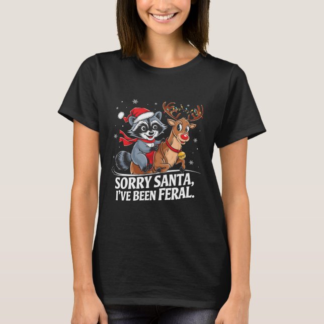 T-shirt Désolé Père Noël J'ai été férié Noël Recc (Devant)