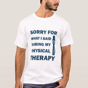 T-shirt Désolé pour ce que j'ai dit pendant ma thérapie ph