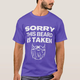 T-shirt Désolé sa barbe est prise Citations drôles rétro