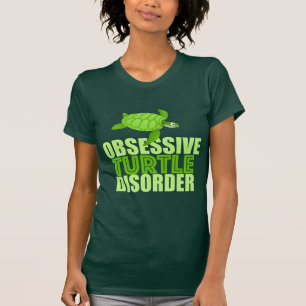 T-shirt Désordre obsédant drôle de tortue