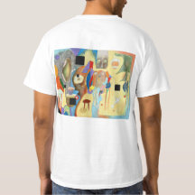 T-shirt d'espaces vides (imprimé dessus de retour)