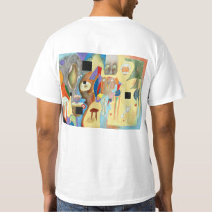 T-shirt d'espaces vides (imprimé dessus de retour