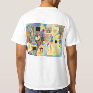 T-shirt d'espaces vides (imprimé dessus de retour)