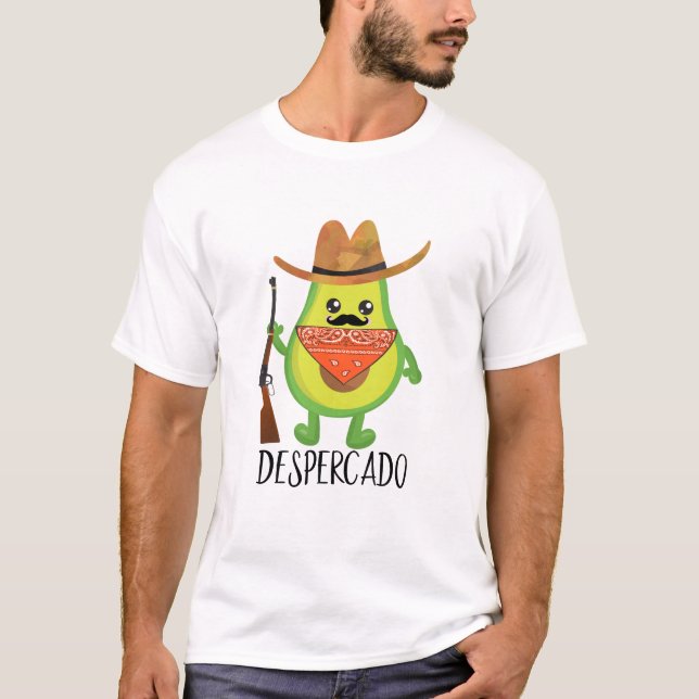 T-shirt Despercado Desperado Cowboy Funny Avocado (Devant)