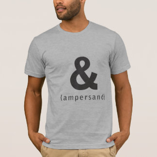 T-shirt d'esperluète [et]