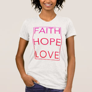 T-shirt d'espoir et d'amour de foi