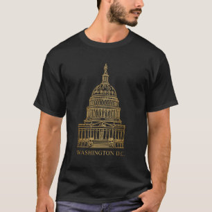 T-shirt Dessin à la main du Capitole de Washington D.C.